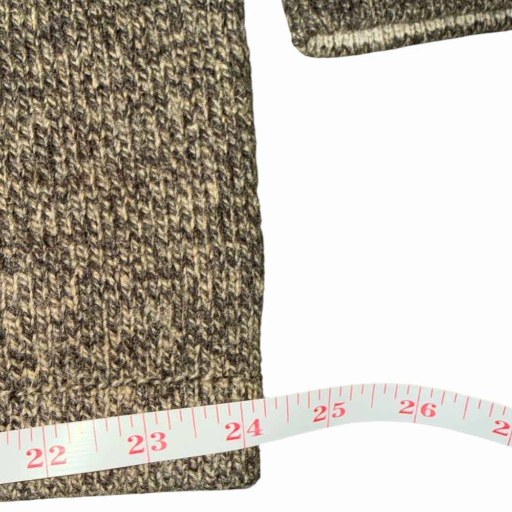 VTG Woolrich Men's Olive Heather Gray Wool Blend Sweater size XL Warm Light - Picture 9 of 9
